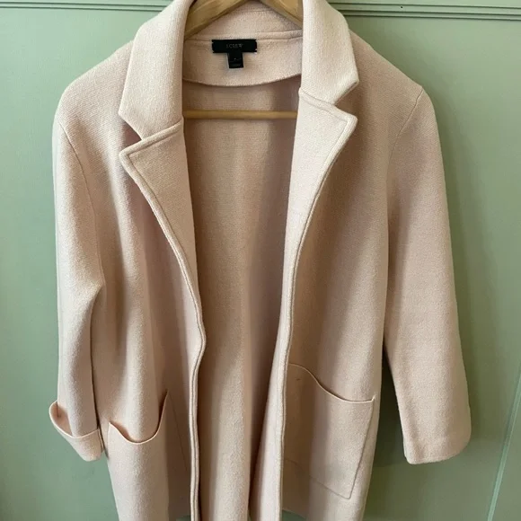 J. Crew Pink Sweater Blazer - Picture 3 of 6